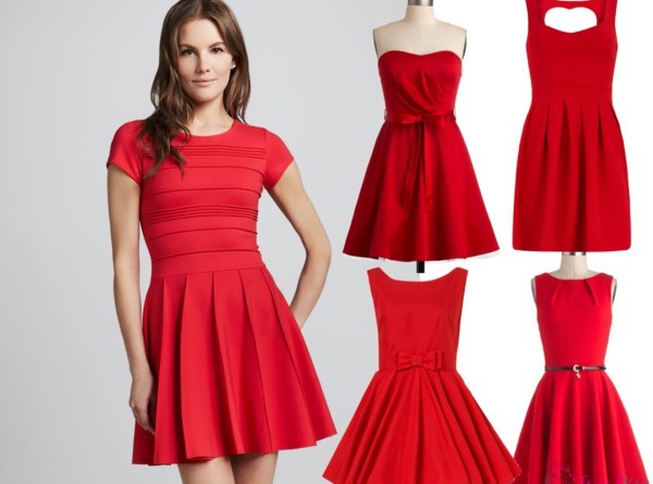 Kırmızı Mini Elbise Modeli
