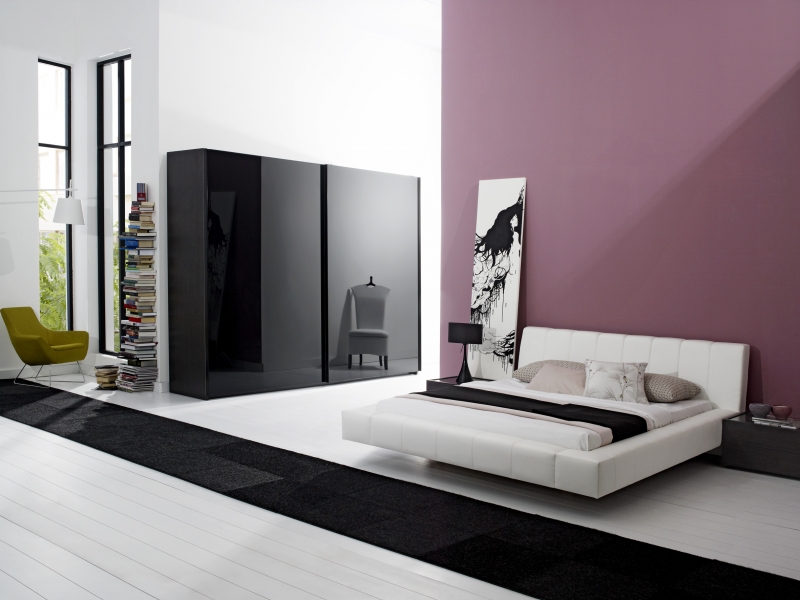 2014 En Modern Siyah Yatak Odası Mobilyaları Melek