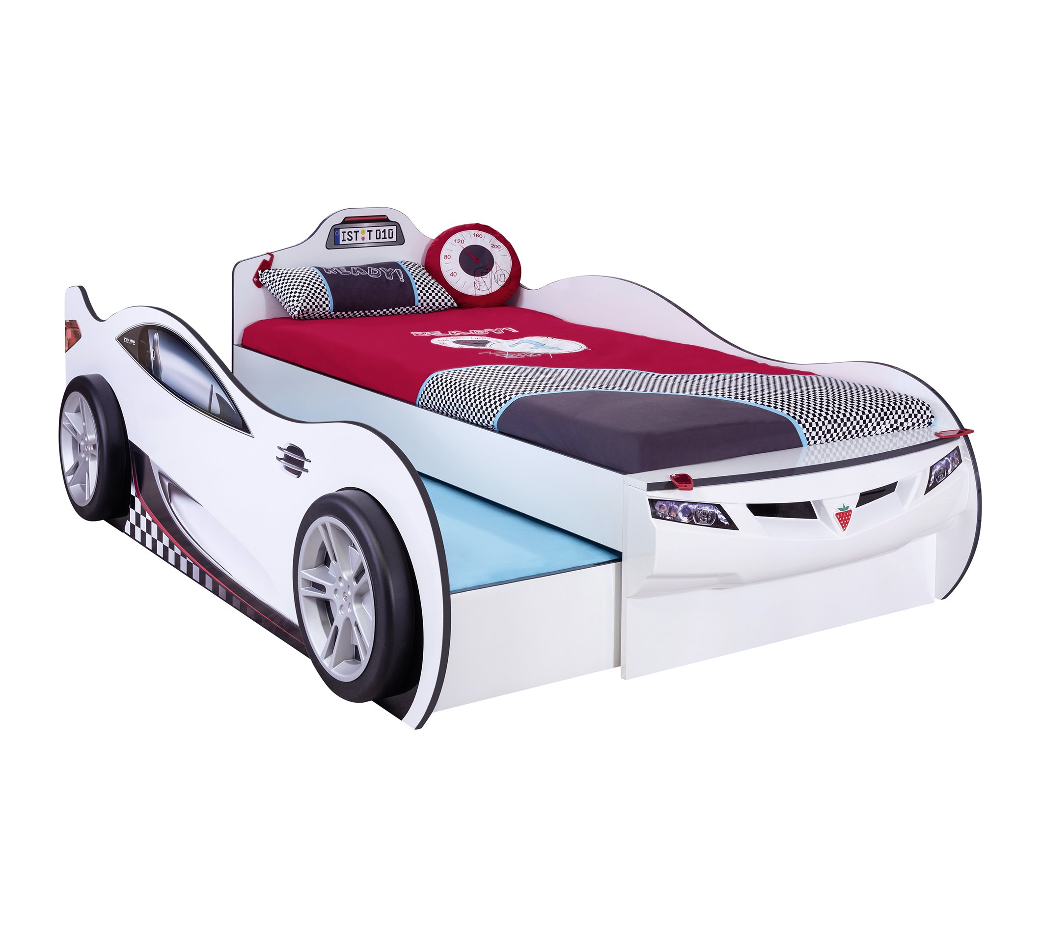 Coupe Araba Karyola (Arkadaş Yatakli) (Beyaz).jpg