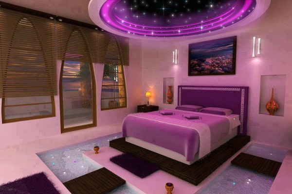 Küçük-ışıklarla-hazırlanan-yuvarlak-şeklinde-süslenen-dekoratif-yatak-odası-modeli.jpg