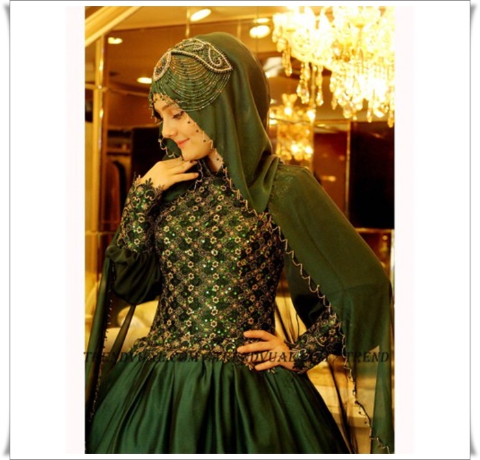 su yeşili nişanlık modelleri tüllü kapalı açık kadınlar için (8).jpg
