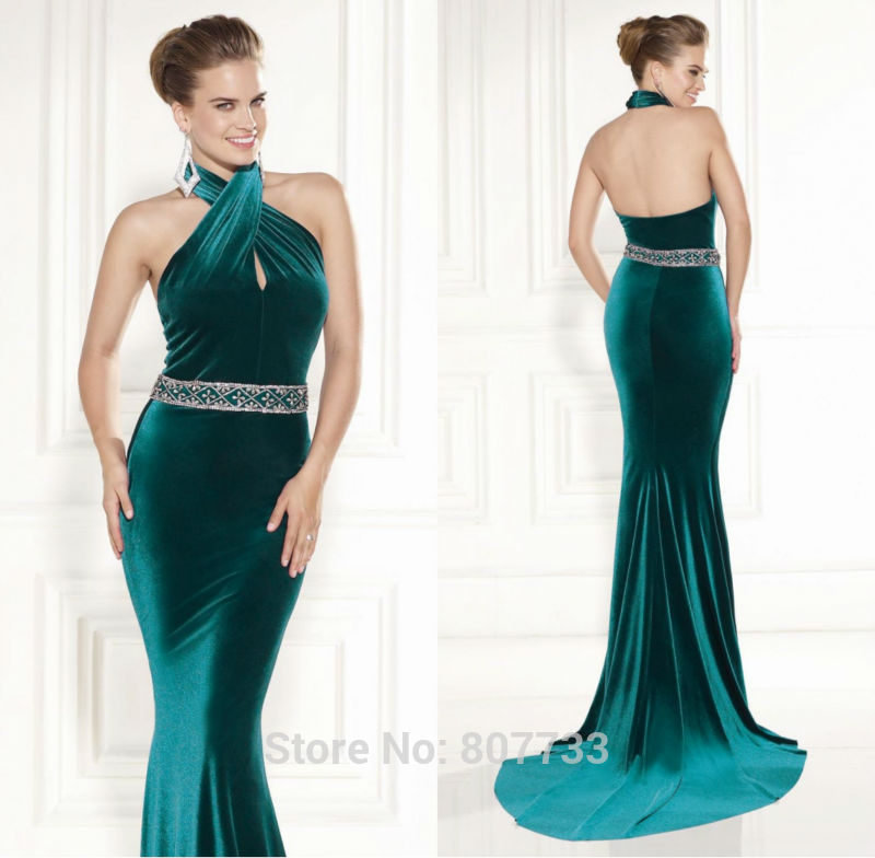 W085-Free-Shipping-gorgeous-halter-neck-mermaid-font-b-velvet-b-font-font-b-emerald-b.jpg