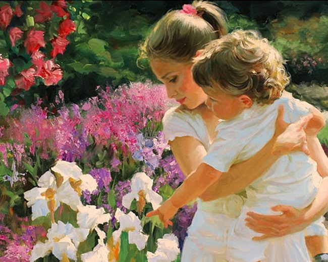 yağlı boya anne çocuk tablo 3.jpg