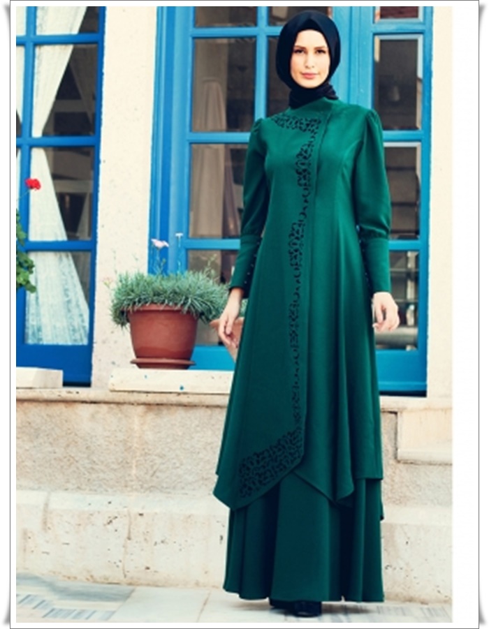 zümrüt yeşili tesettür abiye elbise modelleri_ (10).jpg