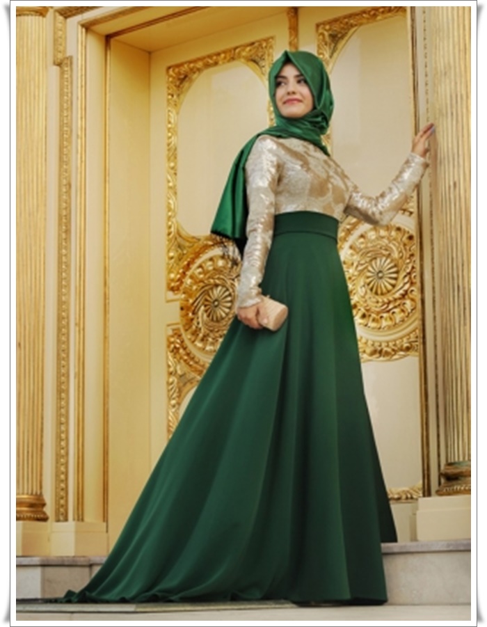 zümrüt yeşili tesettür abiye elbise modelleri_ (2).jpg