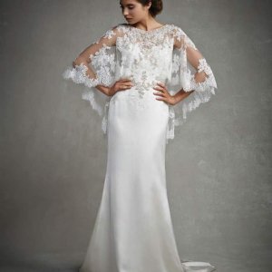 Pelerinli Gelinlik Modelleri