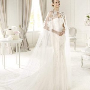 Pelerinli Gelinlik Modelleri