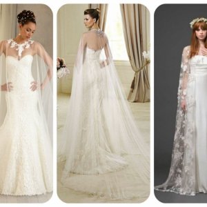 Pelerinli Gelinlik Modelleri