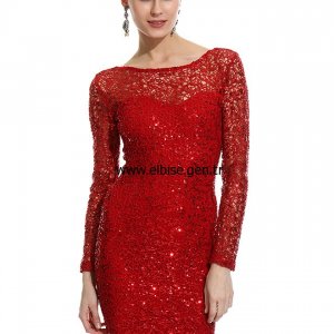 Kırmızı Elbise Modelleri