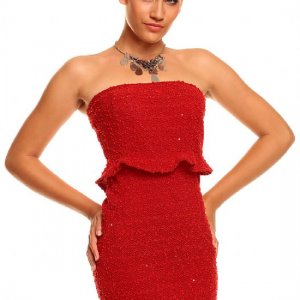 Kırmızı Elbise Modelleri