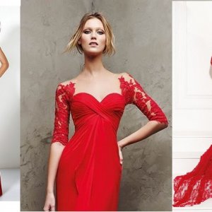 Kırmızı Elbise Modelleri