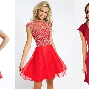 Kırmızı Elbise Modelleri