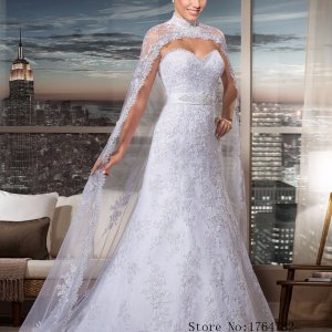 Pelerinli Gelinlik Modelleri