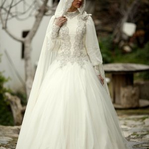 Pelerinli Gelinlik Modelleri