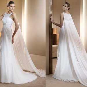 Pelerinli Gelinlik Modelleri