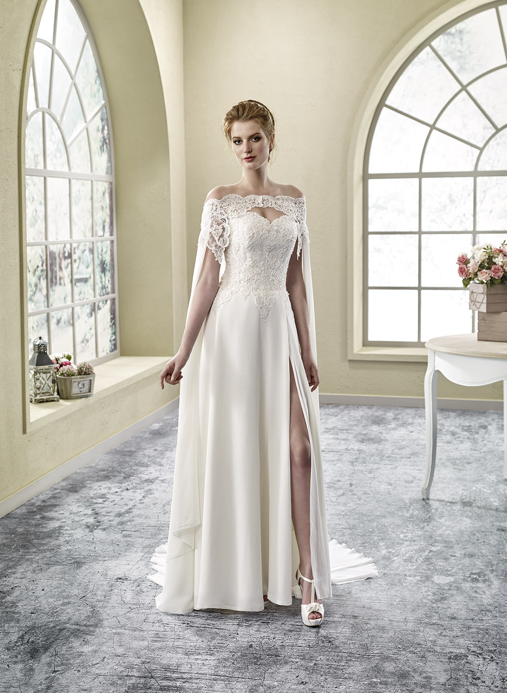 Pelerinli Gelinlik Modelleri