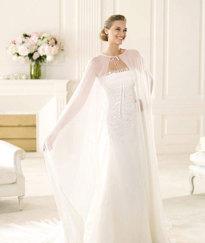 Pelerinli Gelinlik Modelleri