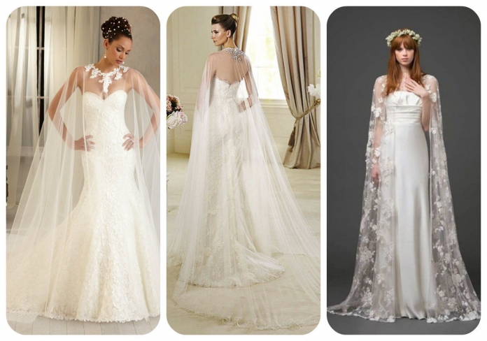 Pelerinli Gelinlik Modelleri