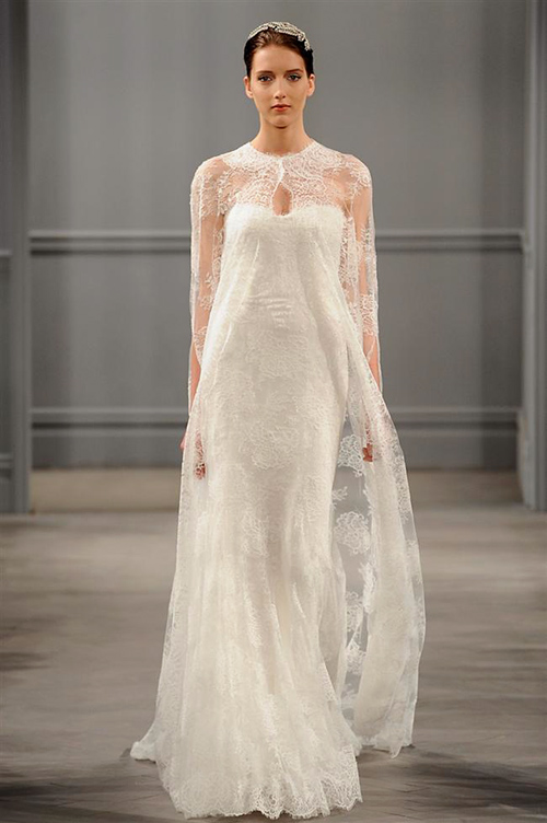 Pelerinli Gelinlik Modelleri