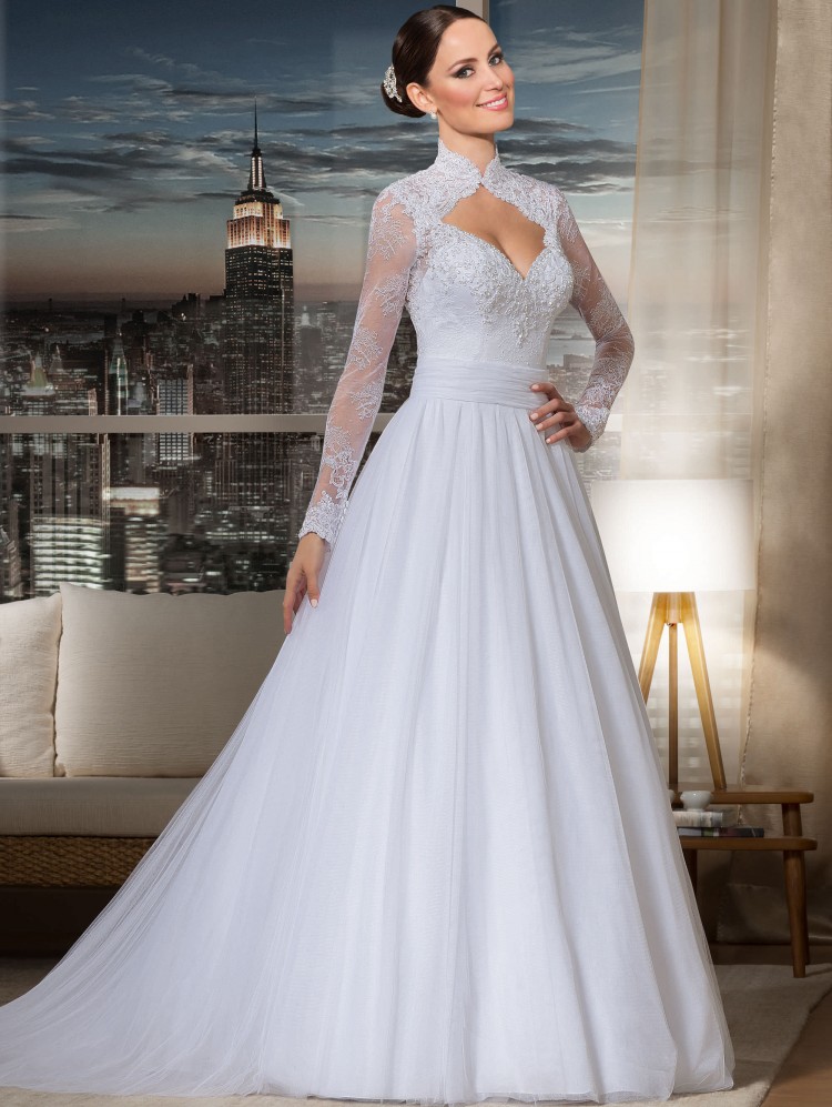 Pelerinli Gelinlik Modelleri