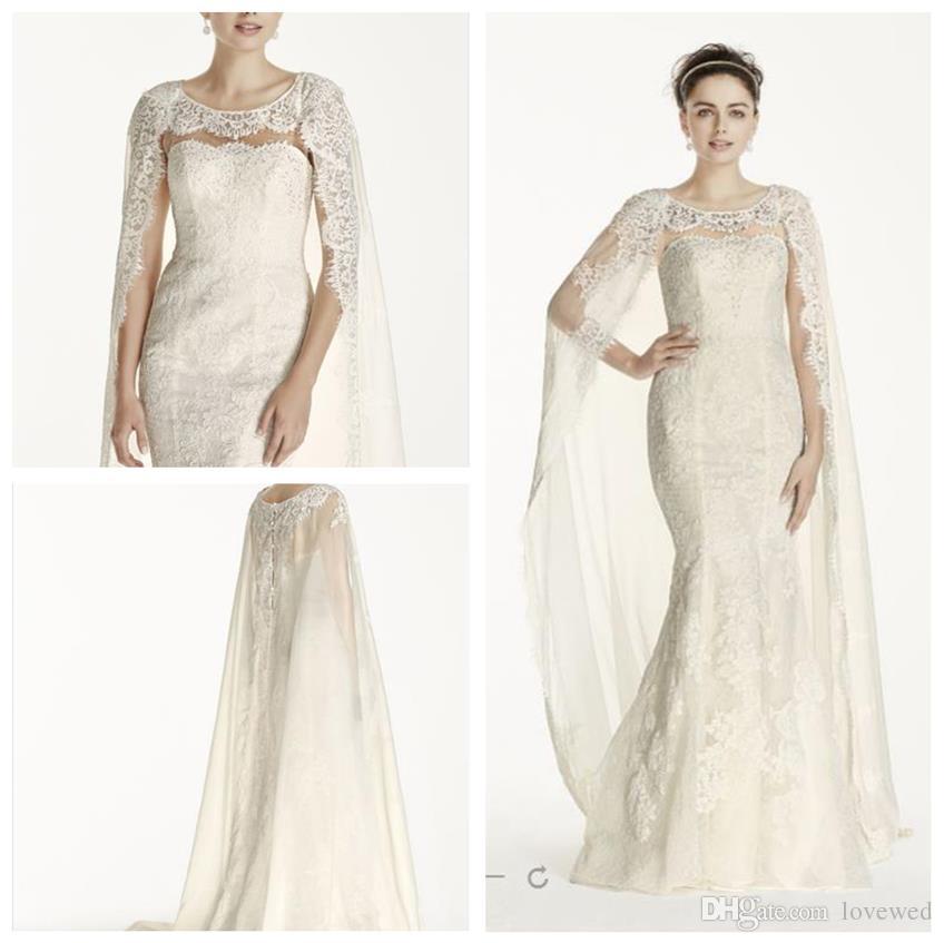 Pelerinli Gelinlik Modelleri