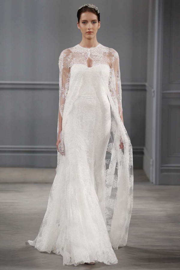 Pelerinli Gelinlik Modelleri