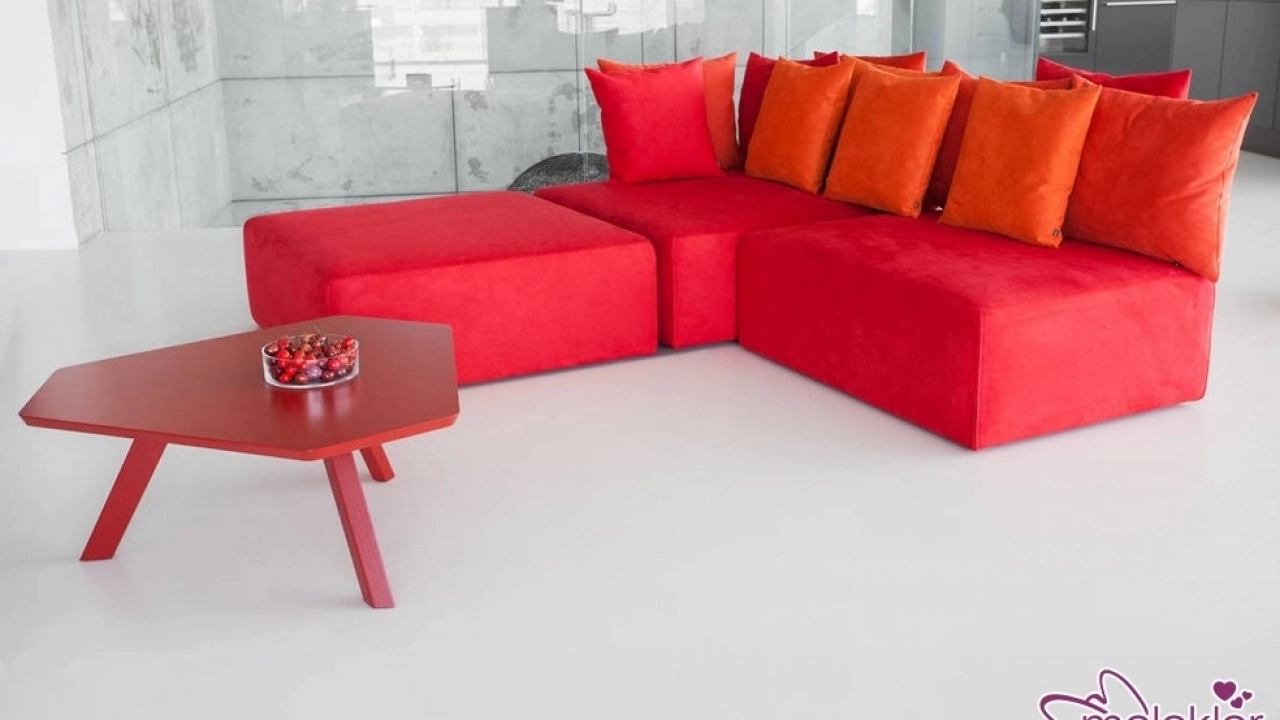 Yeni sezonda L koltuk takımı modelleri ile gelen dekoratif salonlar