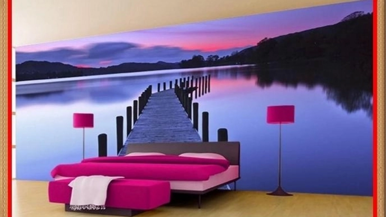 Yatak Odası Dekorasyonları İçin Manzaralı Duvar Kağıtları