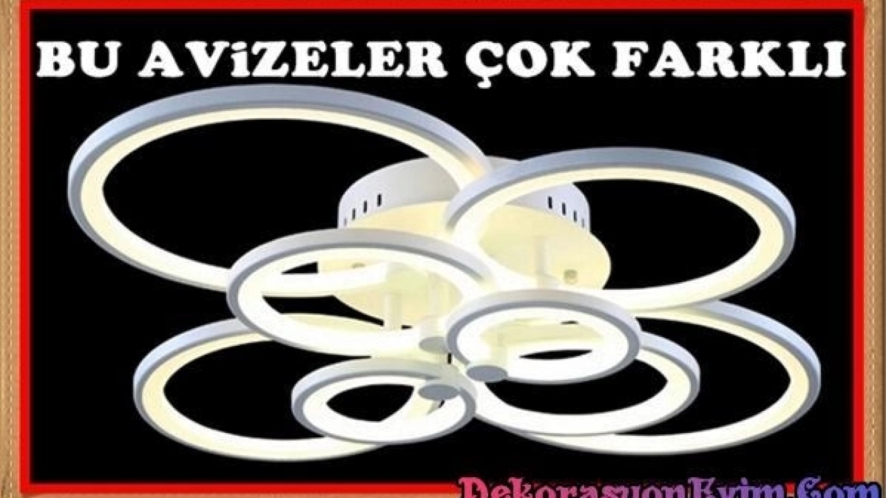 Son Moda Led Avize Modellerinden En Güzel Örnekler