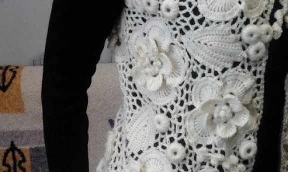 Motifli Uzun Yelek Modelleri Yapımı Videolu