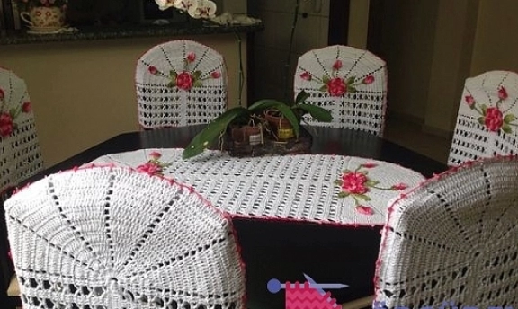 Örgüden Sandalye Kılıfı Modelleri Yapılışı Sandalyeleriniz Artık Çok Daha Eğlenceli