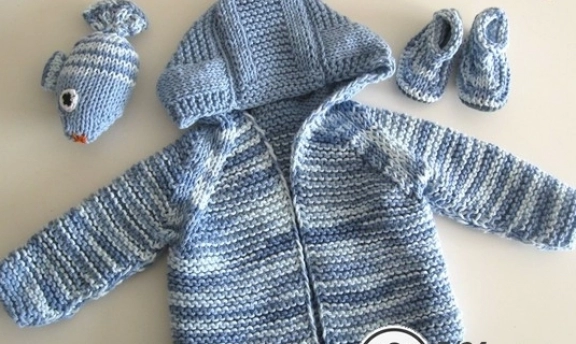 Anlatımlı Kapşonlu Çocuk Hırkası Yapılışı