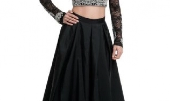 Yeni sezon  siyah abiye elbise modelleri