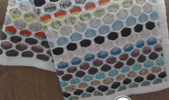 Bal Peteği Örgü Modeli Yapılışı Resimli