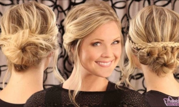 Abiye elbiseleriniz için saç modelleri