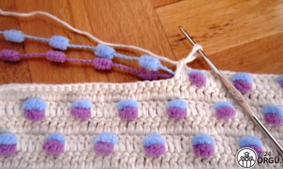 Dut İpten Örgü Bebek Battaniyesi Güzel Modeller