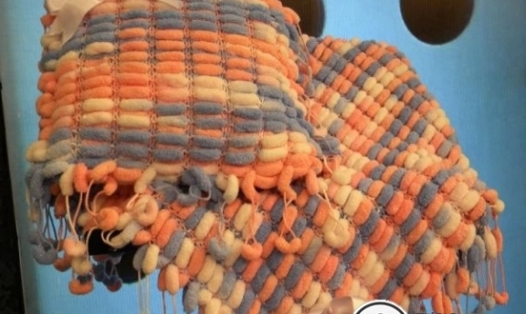 Dut İpten Örgü Bebek Battaniyesi Güzel Modeller