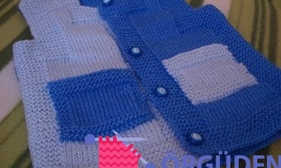 Çift Renkli Bebek Yeleği Örgüleri Hoş Modeller Yaparak Bebeklerinizi Süsleyin