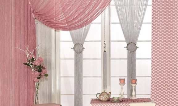 Son moda salon perde modellerindeki dekoratiflik