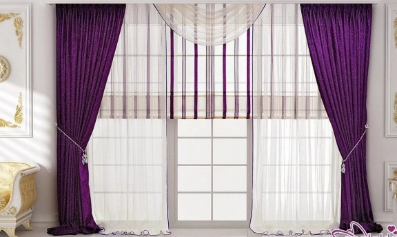 Son moda salon perde modellerindeki dekoratiflik