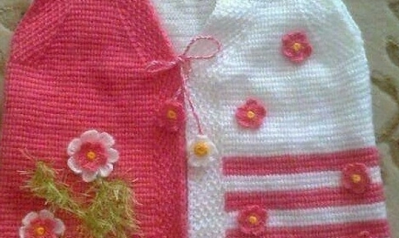 Tunus İşi Örgü Bebek Yelek Modelleri Çok Hoş Örnekler Burada Hanımlar