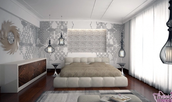 Modern yatak odası dekorasyonları 2016 değişimlerinden öneriler