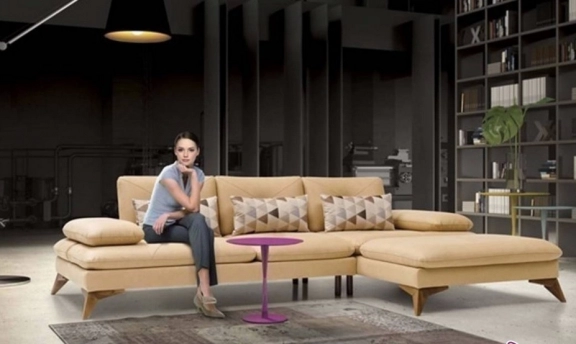 Yeni sezonda L koltuk takımı modelleri ile gelen dekoratif salonlar