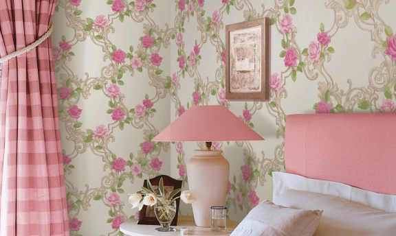 Çiçek desenli duvar kağıtları ile odalarınızı dekoratifleştirebilirsiniz