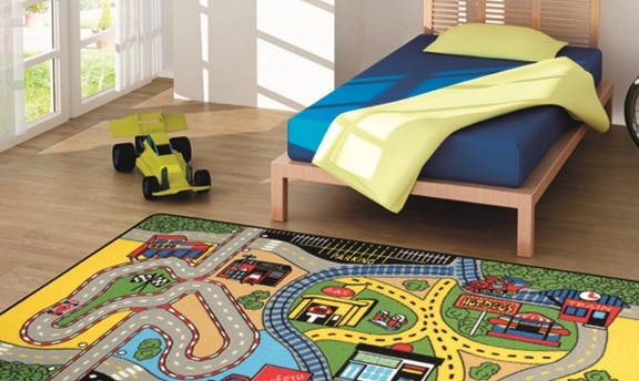 En yeni erkek çocuk odası halıları ile gelen dekoratif zenginlik