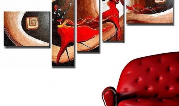 En tarz kanvas tablolar ile şık duvarlar