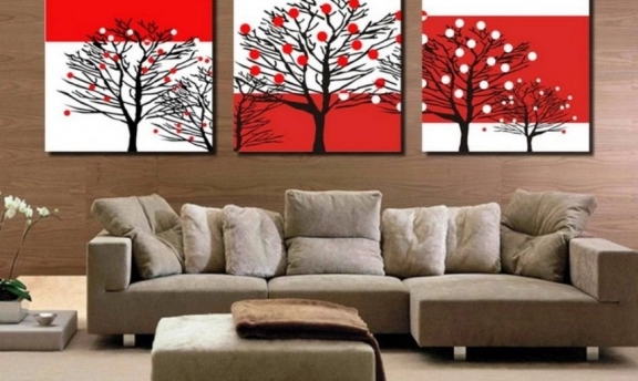 En tarz kanvas tablolar ile şık duvarlar