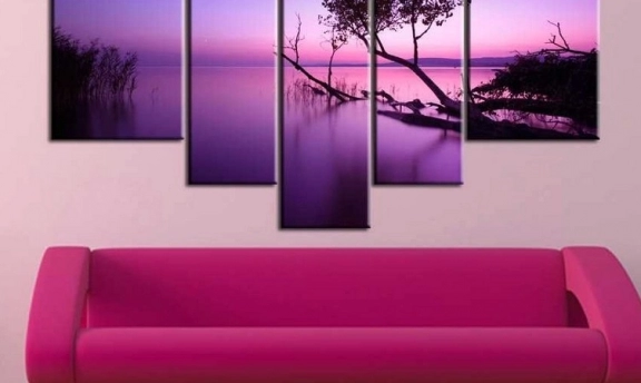 En tarz kanvas tablolar ile şık duvarlar