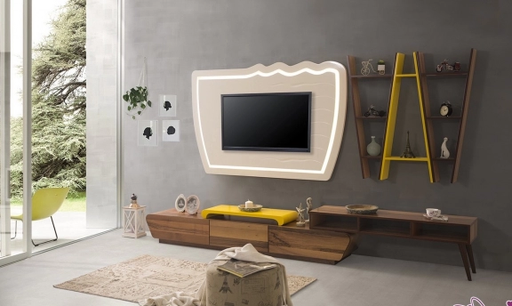 2017 sezonunda modern görünümlü tv üniteleriyle odalarda dekoratiflik yakalayın