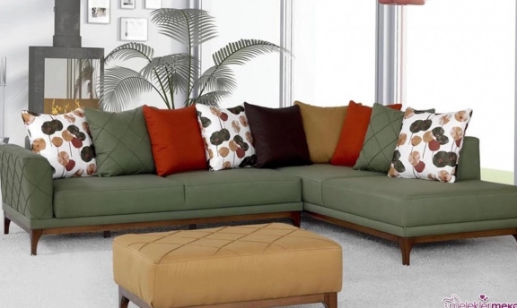 L koltuk modelleri ile evlerdeki şık görünümler